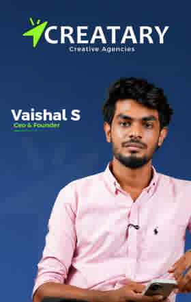 Vaishal S, Founder of Creatary